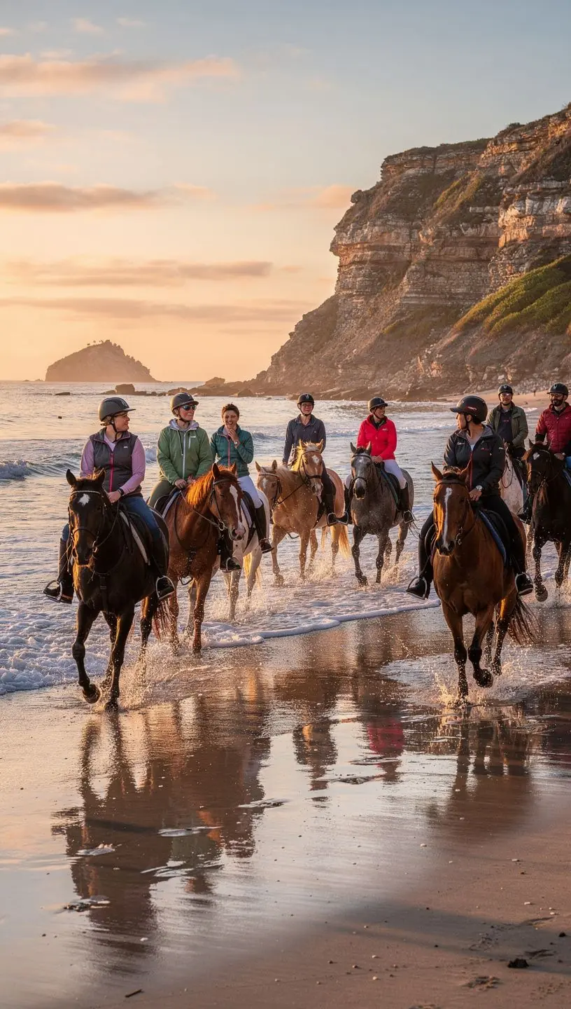 Rodzina ciesząca się wspólnym czasem na wodnych atrakcjach